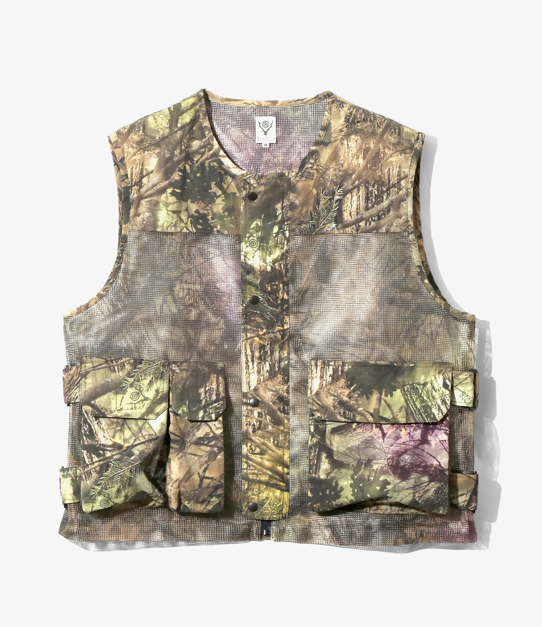 Armor Vest - Camo - Nylon Tussah / Heavyweight Mesh Combo sold by South2West8