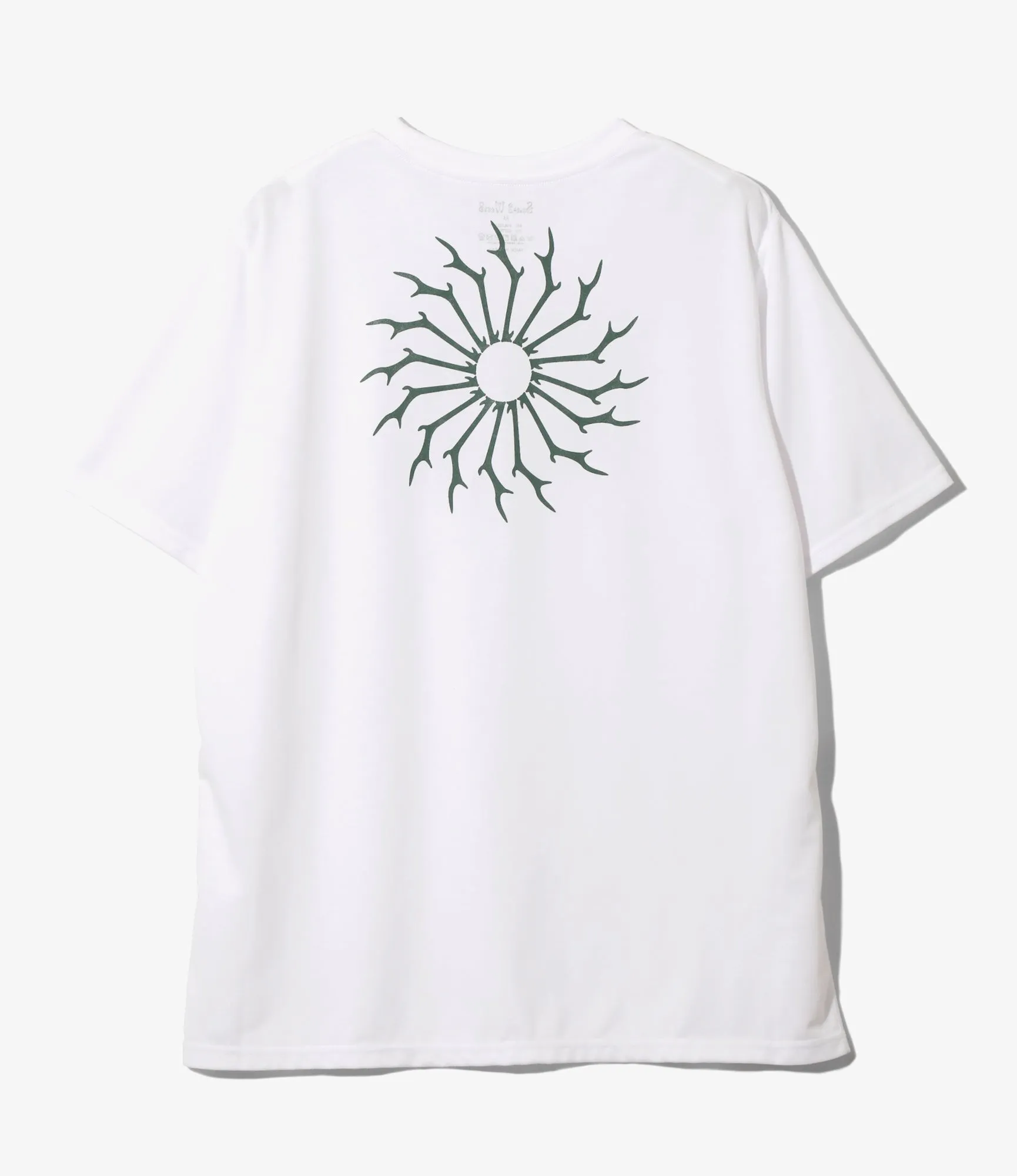 S/S Round Pocket Tee - White - Circle Horn sold by South2West8 product image thumbnail 3