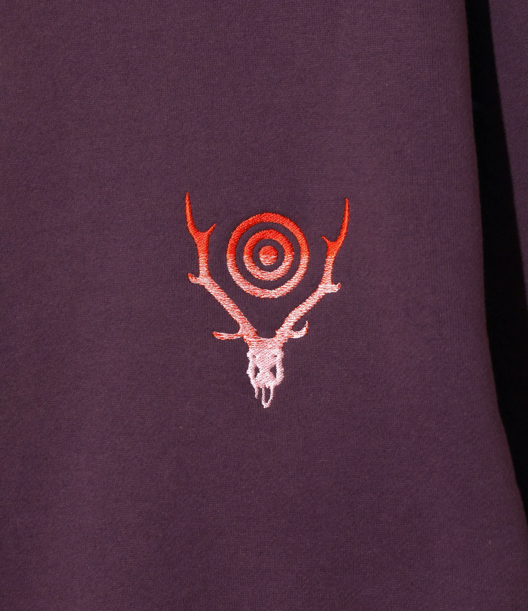 Women's Crew Neck Sweat Shirt - Purple - Cotton French Terry sold by South2West8 product image thumbnail 2