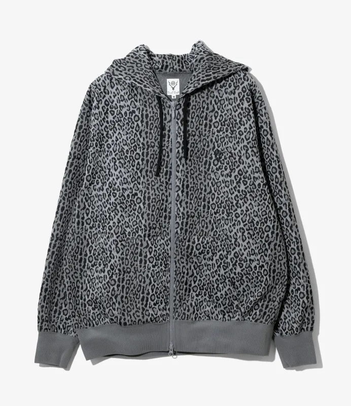 Trainer Hoody - Grey - Poly Jq. / Leopard made by South2West8