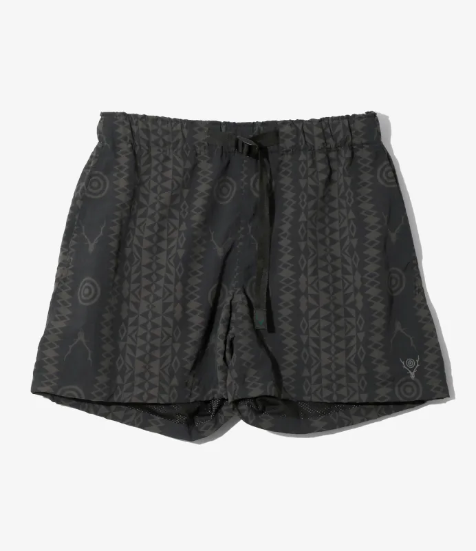 Belted Short - Native S&T - Nylon Tussah made by South2West8
