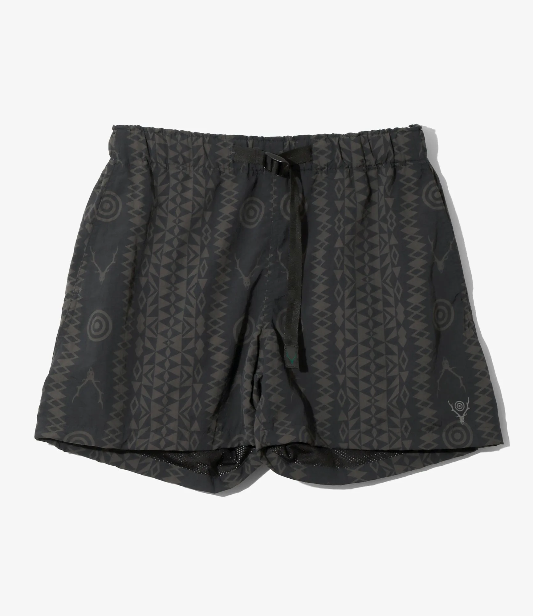 Belted Short - Native S&T - Nylon Tussah sold by South2West8