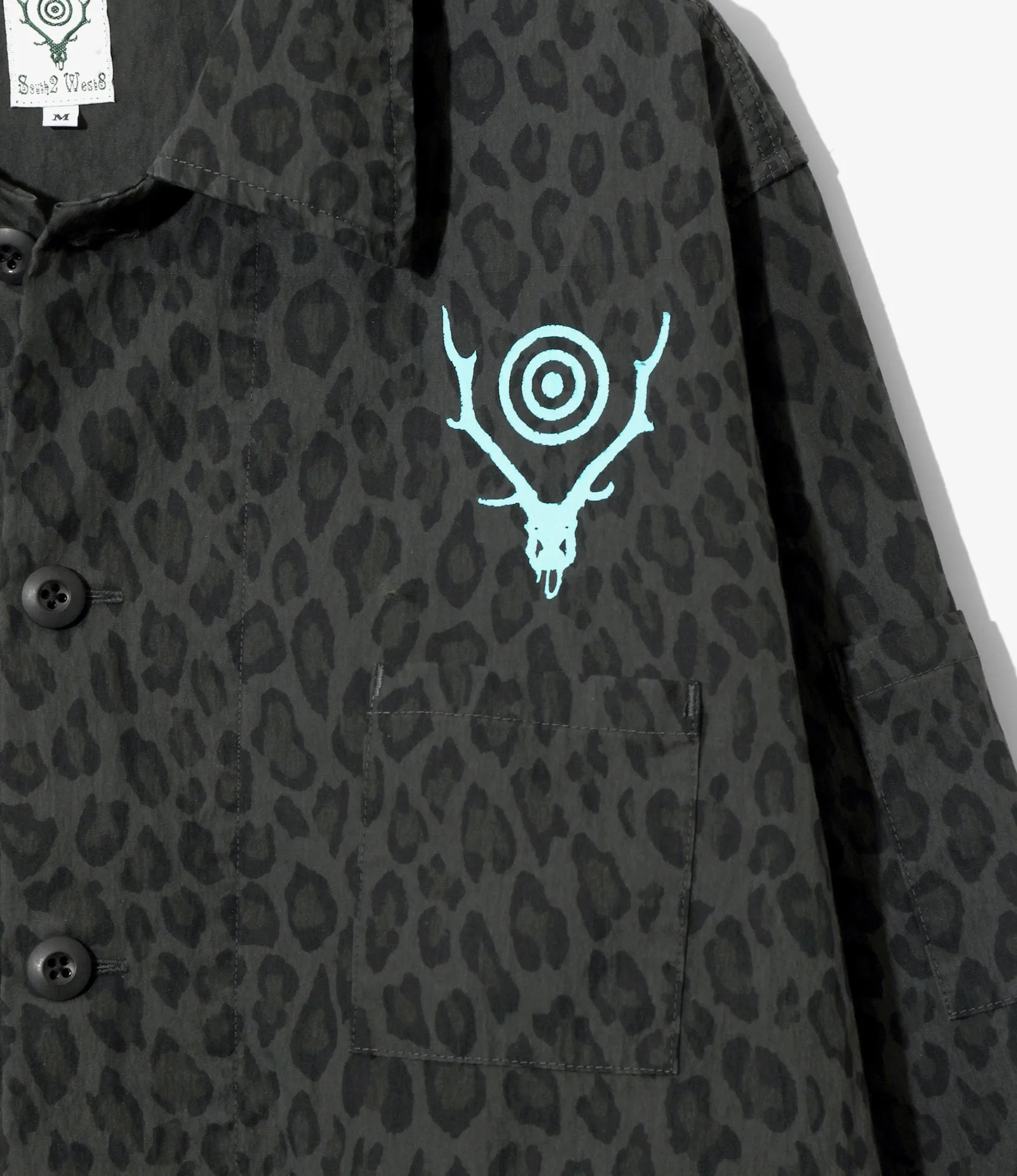 Ranger Shirt - Charcoal - C/N Poplin / Leopard sold by South2West8 product image thumbnail 2