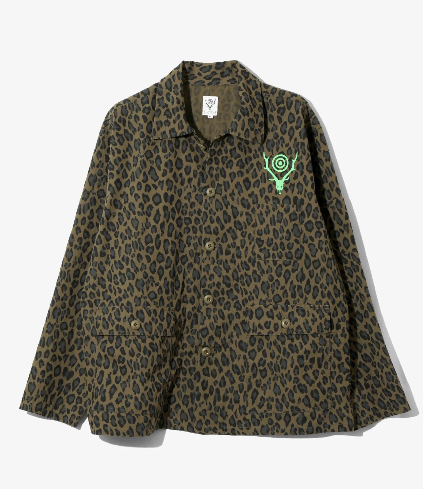 Women's Ranger Shirt - Olive - C/N Poplin / Leopard sold by South2West8