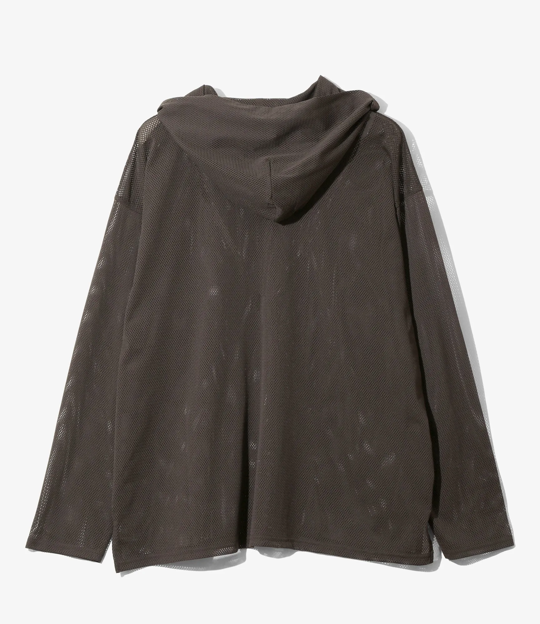 Zipped Hoody - Dk.Brown - Knit Mesh sold by South2West8 product image thumbnail 3