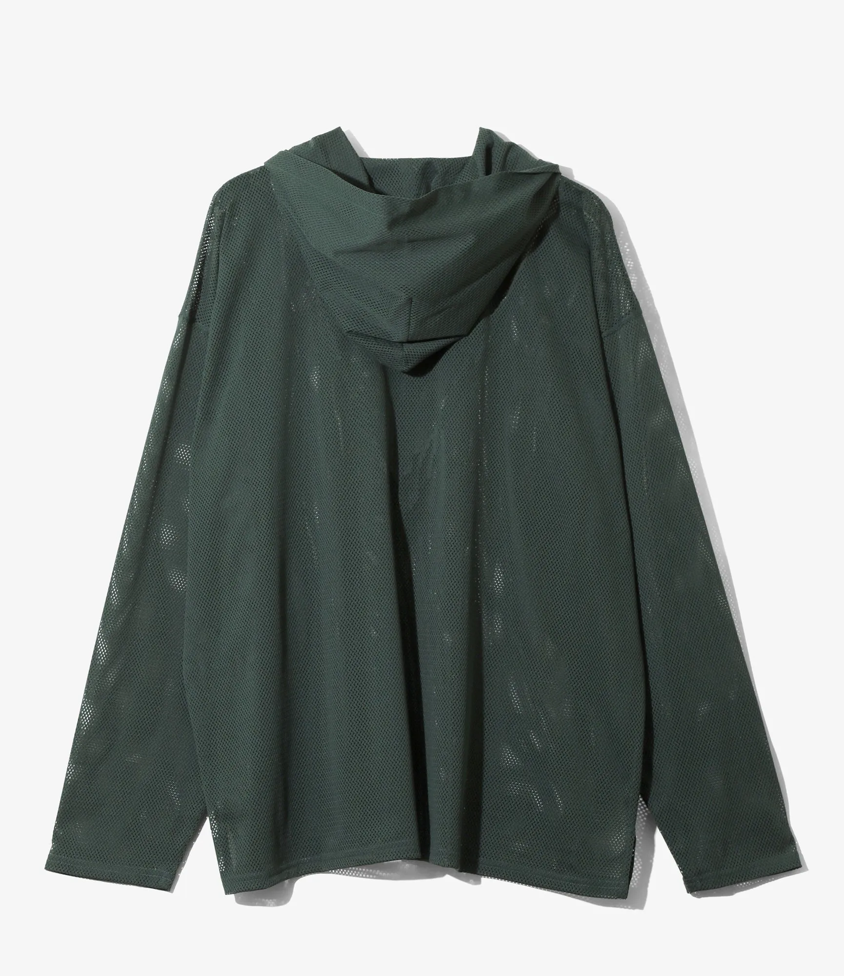 Zipped Hoody - Dk.Green - Knit Mesh sold by South2West8 product image thumbnail 3
