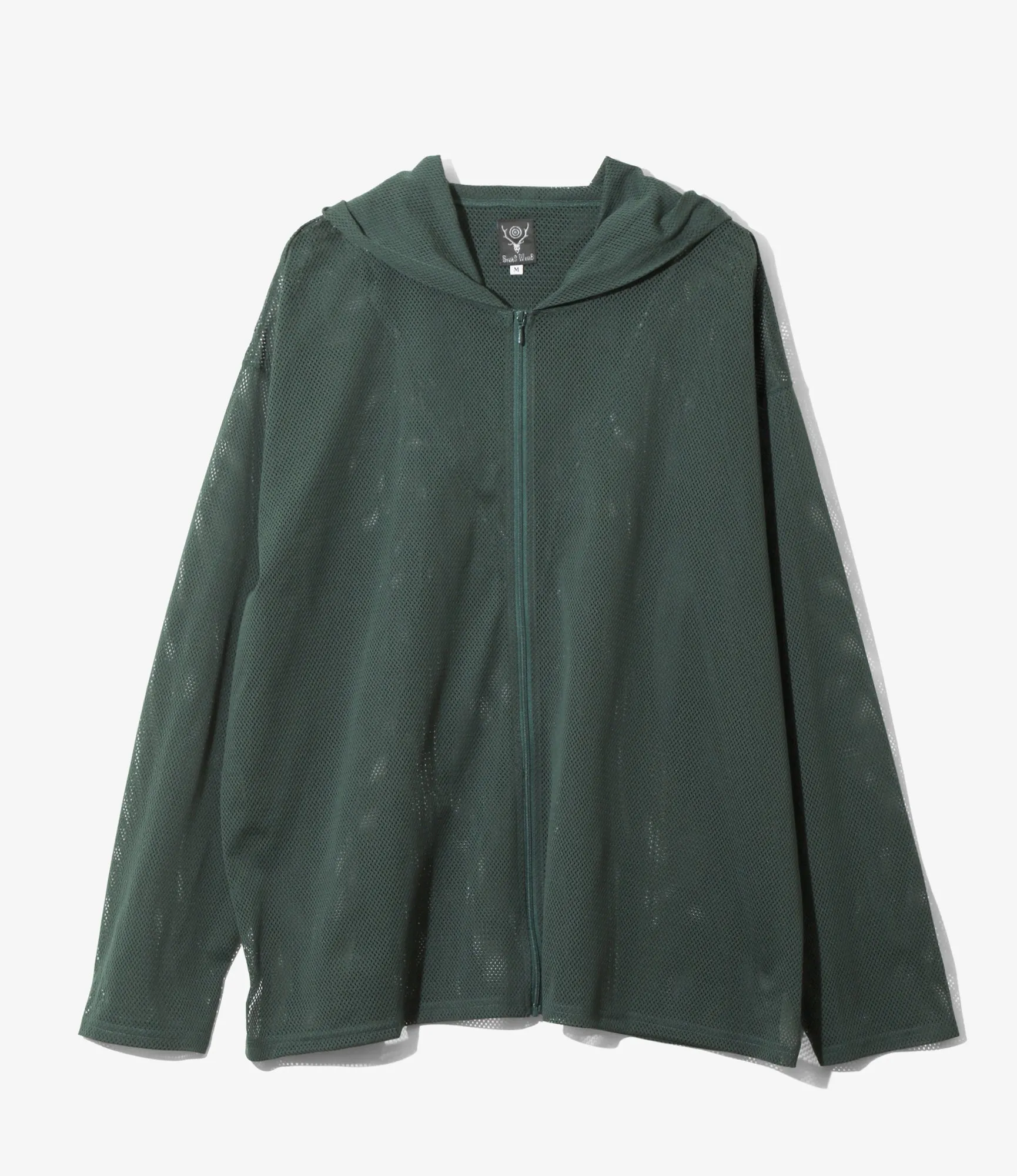 Zipped Hoody - Dk.Green - Knit Mesh sold by South2West8