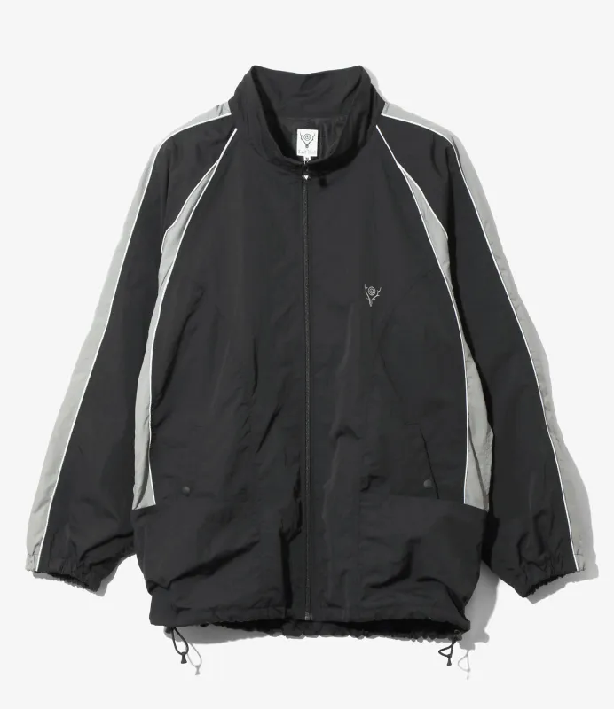 Warm-Up Jacket - Black - Nylon Tussah made by South2West8