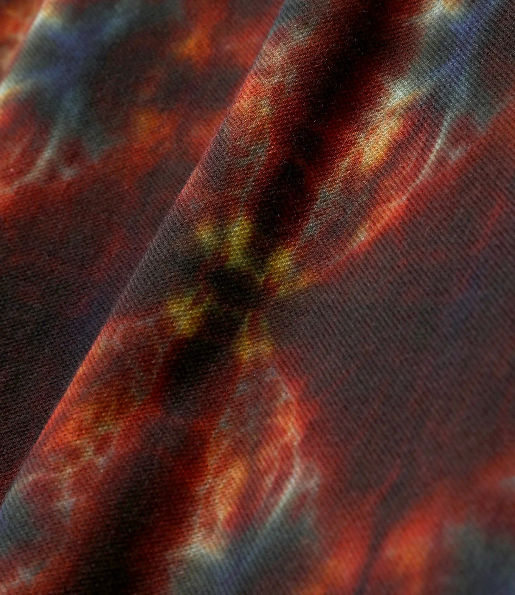 S/S Crew Neck Shirt - Red - Cotton Pique / Tie-Dye Printed sold by South2West8 product image thumbnail 3