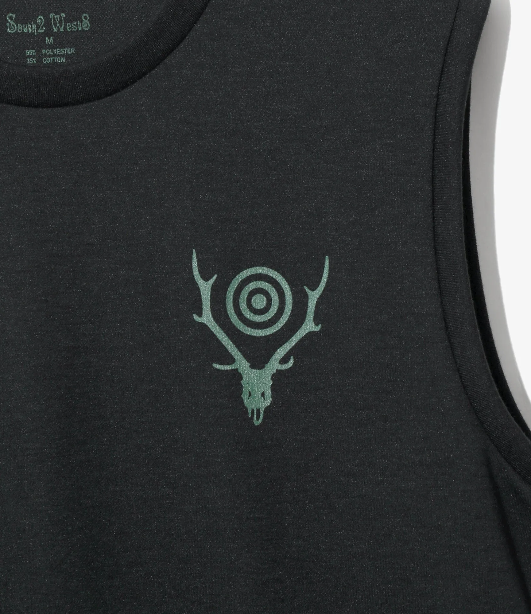 Sleeveless Crew Neck Tee - Black - Skull & Target sold by South2West8 product image thumbnail 2
