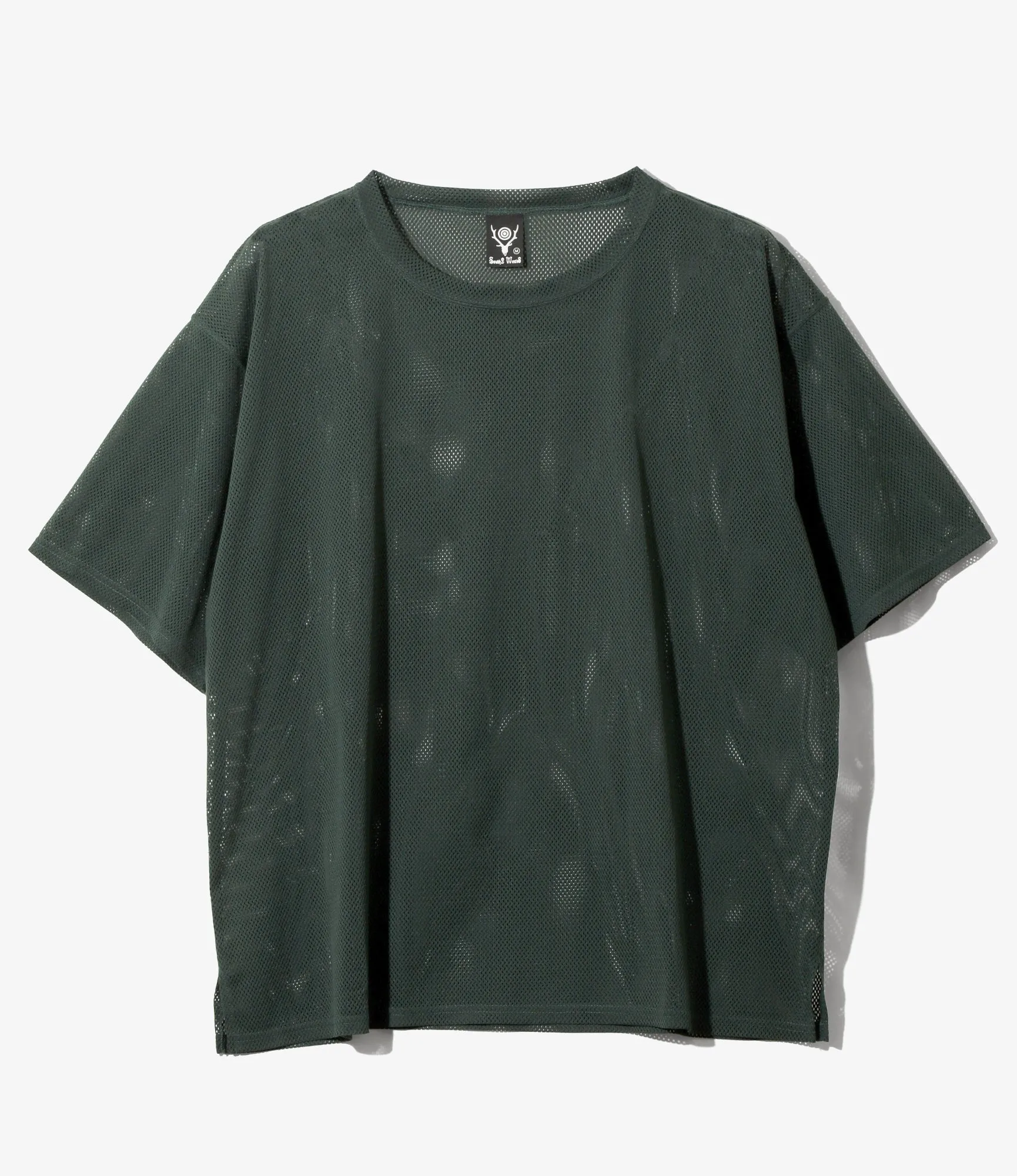 S/S Crew Neck Shirt - Dk. Green - Knit Mesh sold by South2West8