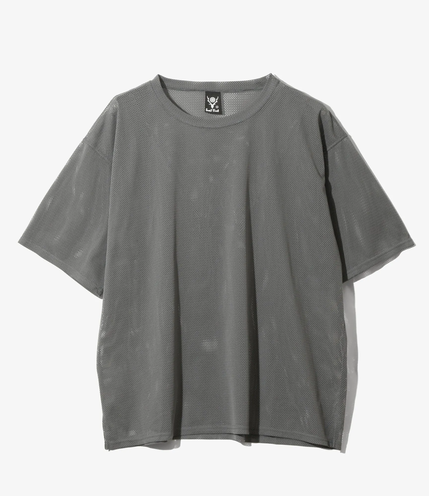 S/S Crew Neck Shirt - Grey - Knit Mesh sold by South2West8
