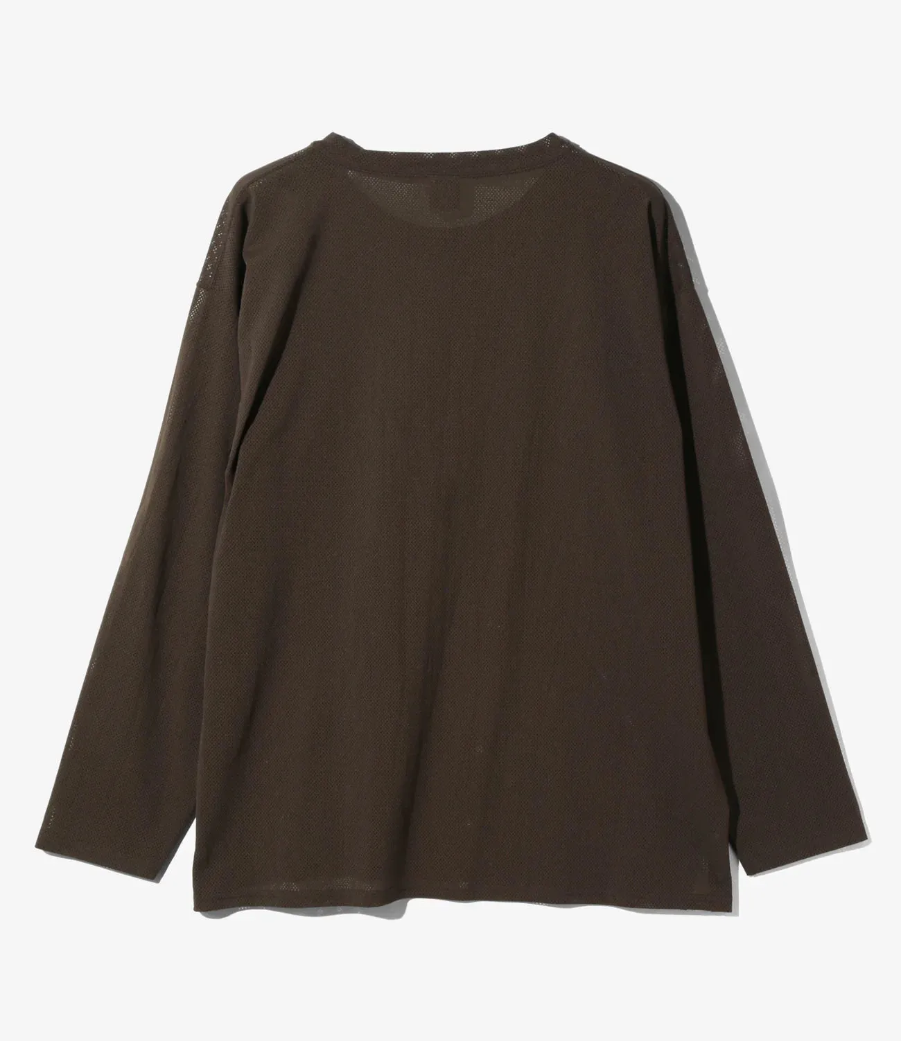 L/S Crew Neck Shirt - Dk. Brown - Knit Mesh sold by South2West8 product image thumbnail 4