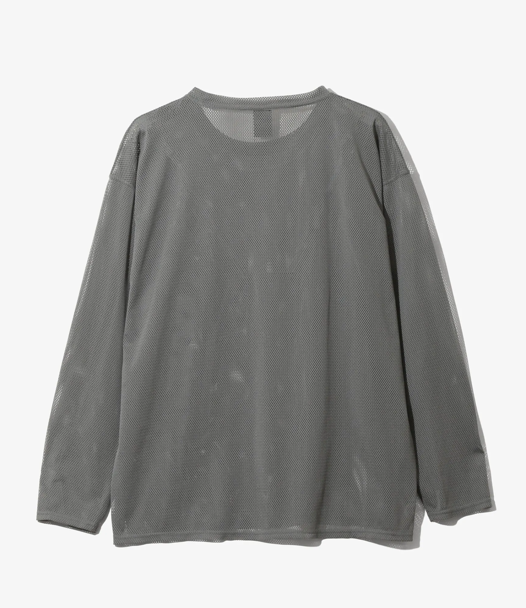 L/S Crew Neck Shirt - Grey - Knit Mesh sold by South2West8 product image thumbnail 3