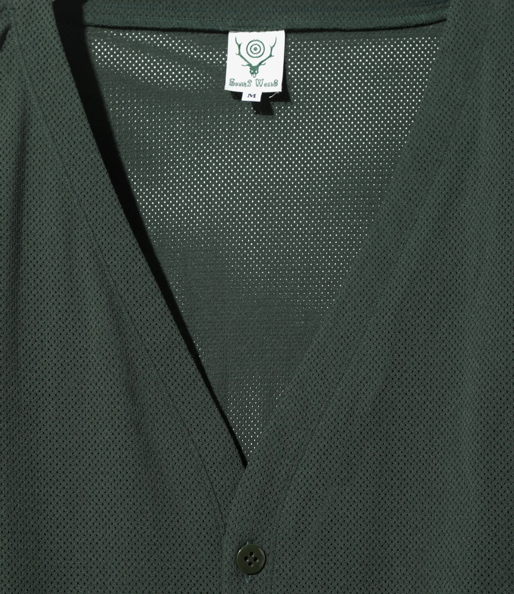 V-Neck Cardigan - Dk. Green - Knit Mesh sold by South2West8 product image thumbnail 2