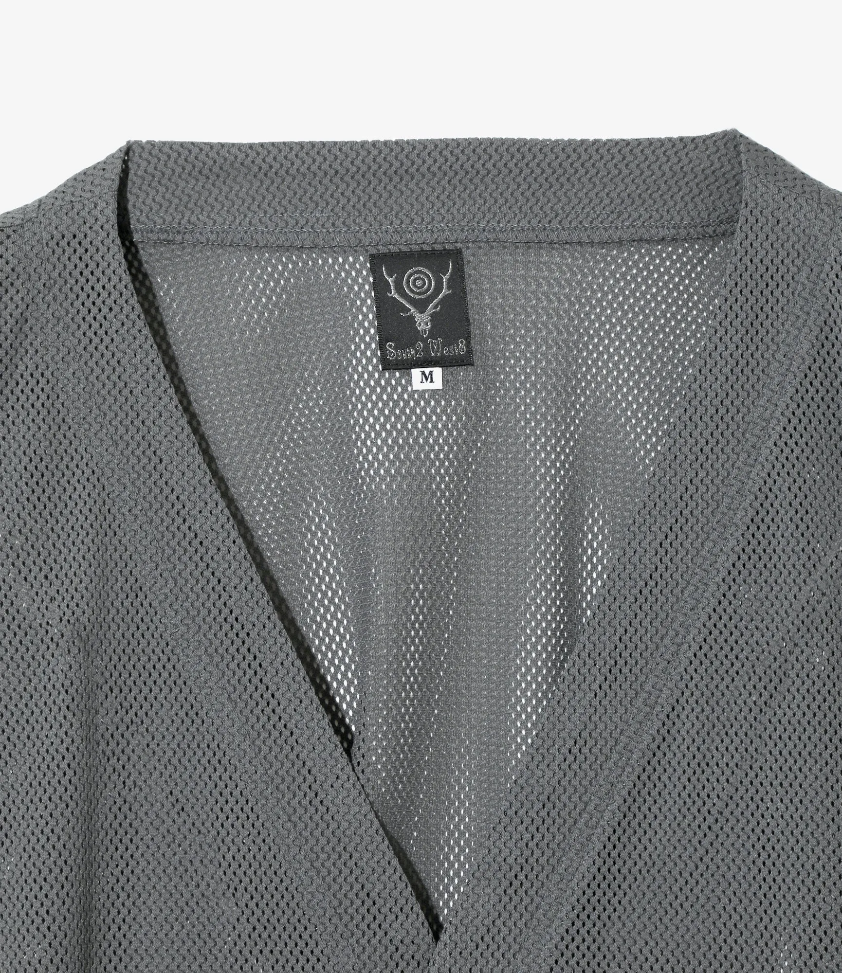 V-Neck Cardigan - Grey - Knit Mesh sold by South2West8 product image thumbnail 2