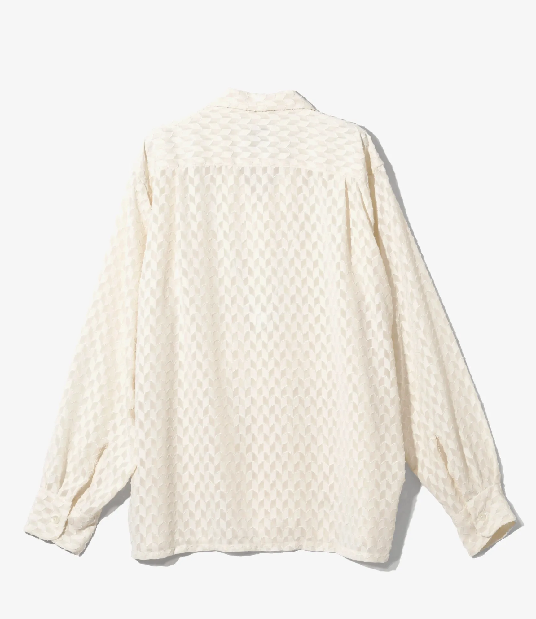 6 Pocket Shirt - Ivory - Poly Chiffon Cut Jq. sold by South2West8 product image thumbnail 3