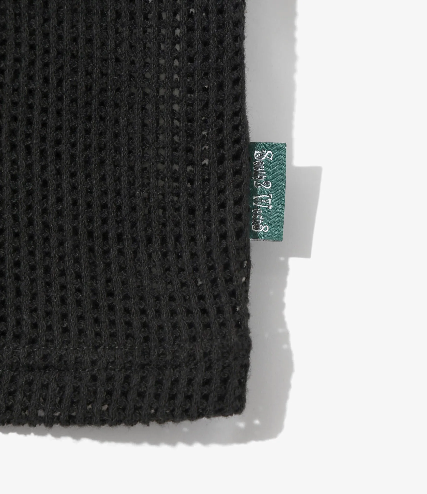 S/S Crew Neck Tee - Black - Cotton Mesh sold by South2West8 product image thumbnail 2