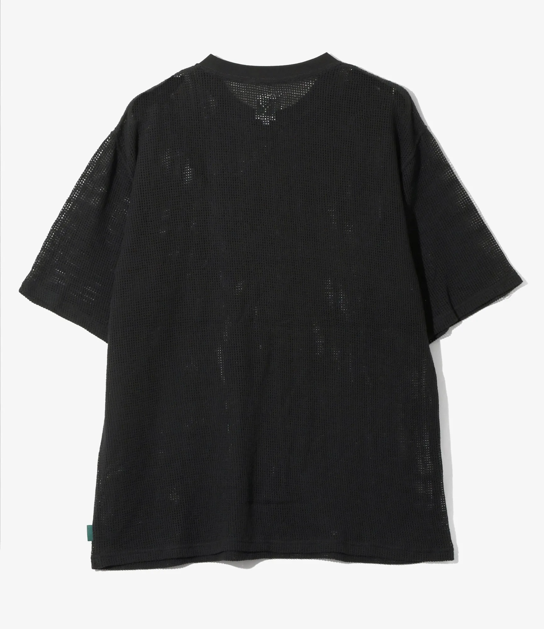 S/S Crew Neck Tee - Black - Cotton Mesh sold by South2West8 product image thumbnail 3