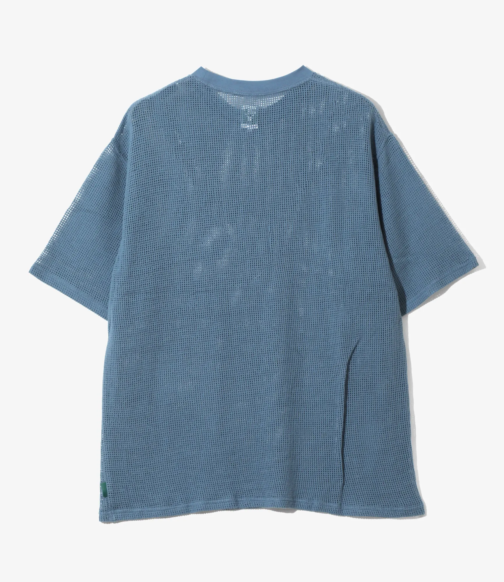 S/S Crew Neck Tee - Blue - Cotton Mesh sold by South2West8 product image thumbnail 3
