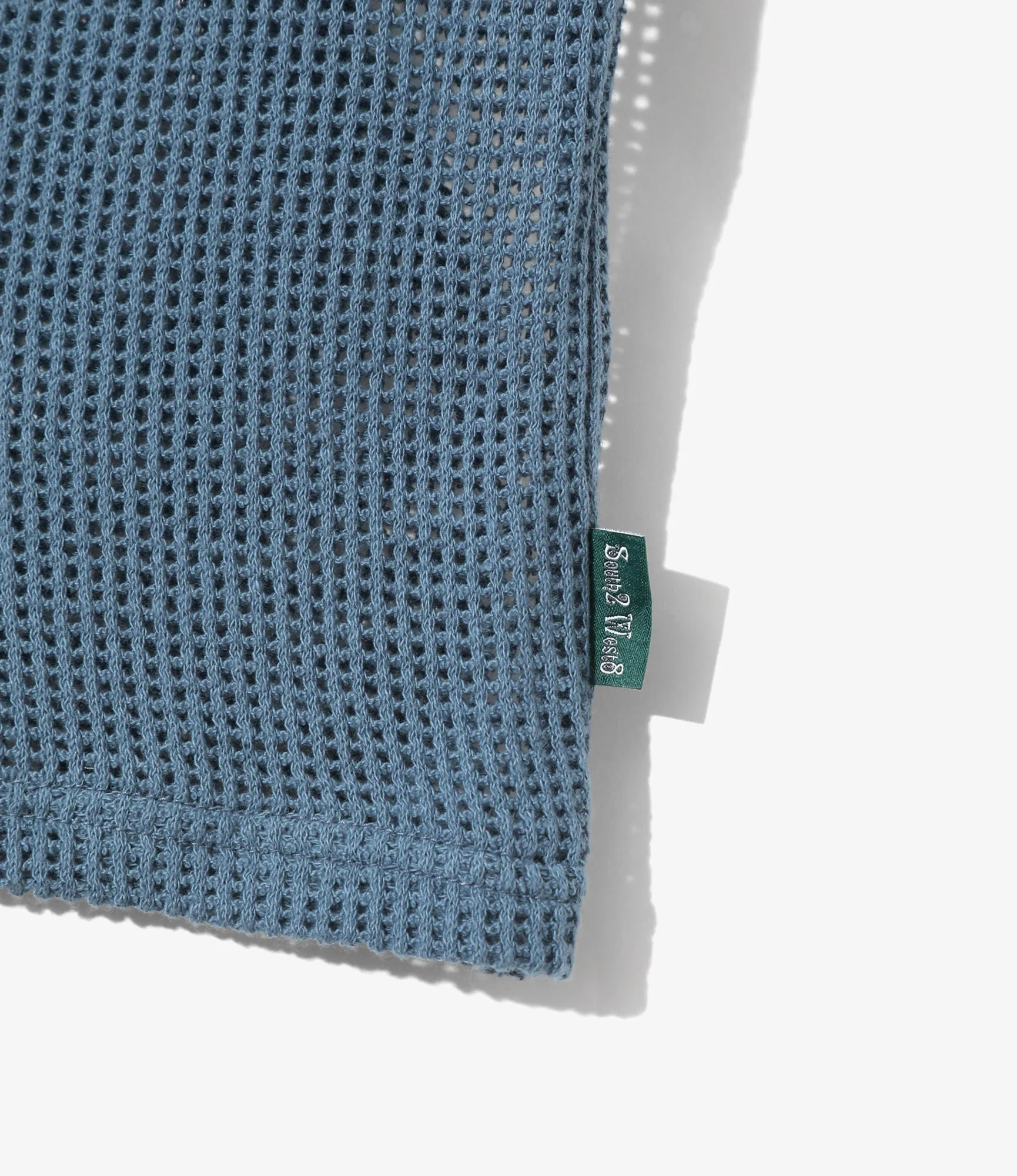 S/S Crew Neck Tee - Blue - Cotton Mesh sold by South2West8 product image thumbnail 2