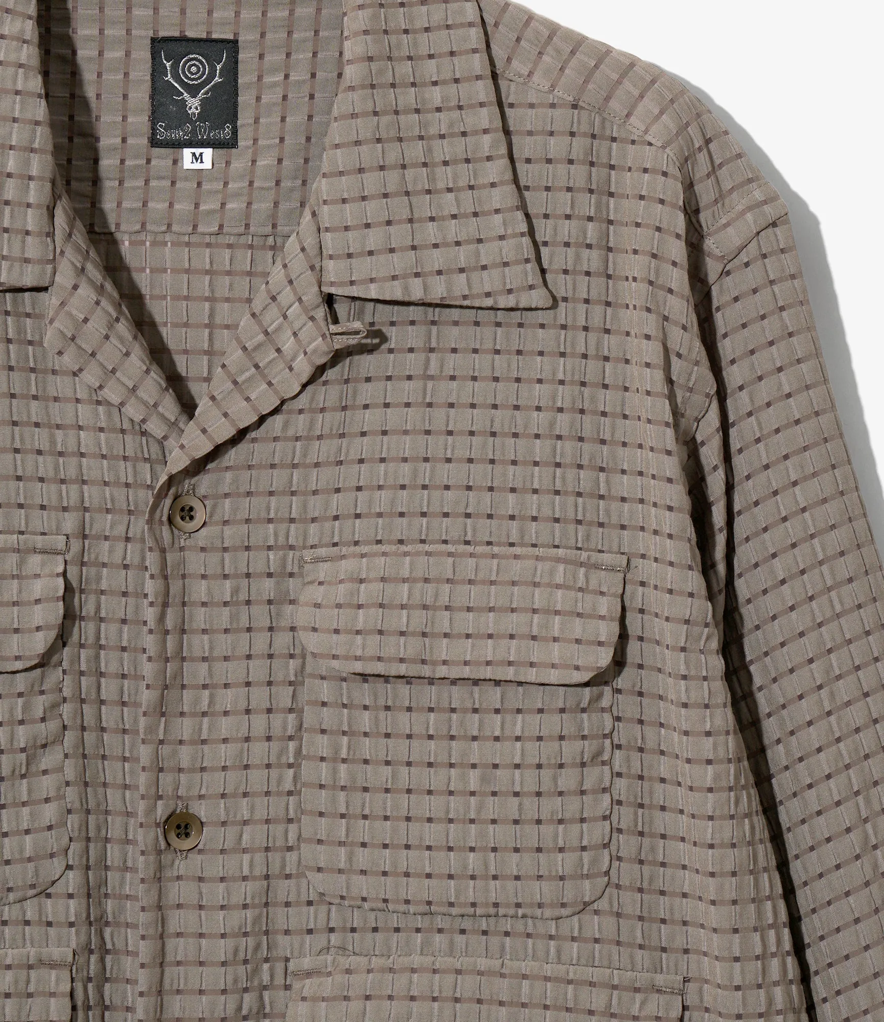 Women's 6 Pocket Shirt - Brown - RA/PE/N Dobby sold by South2West8 product image thumbnail 2