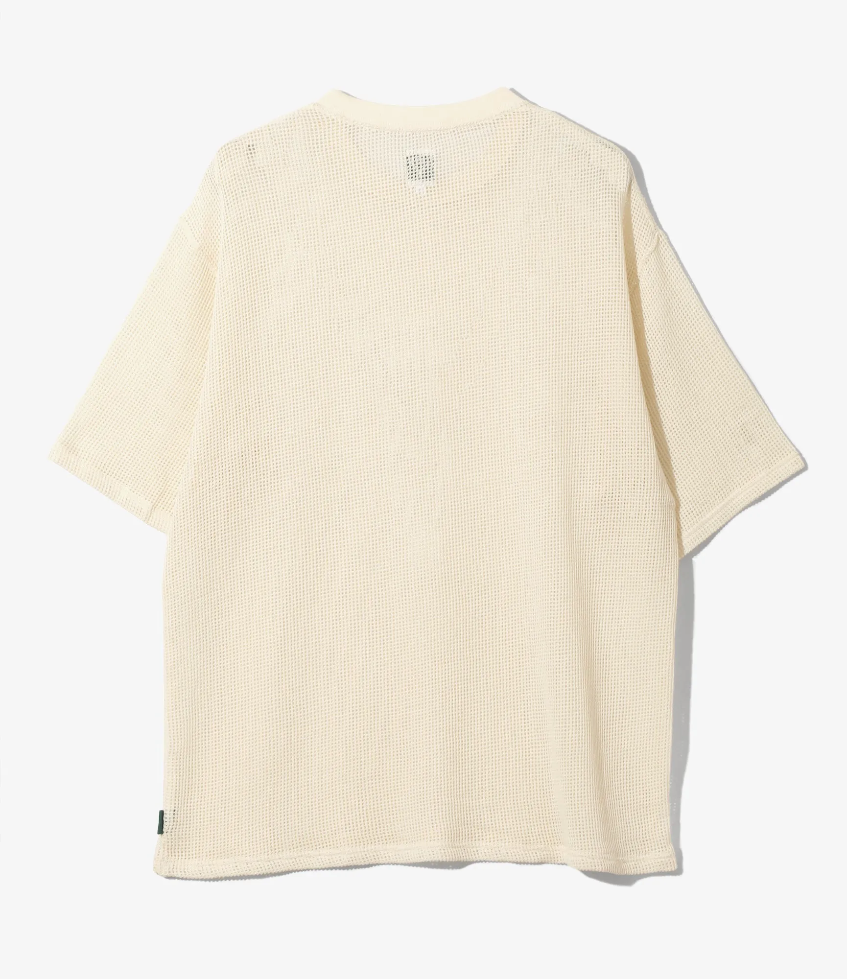S/S Crew Neck Tee - White - Cotton Mesh sold by South2West8 product image thumbnail 3