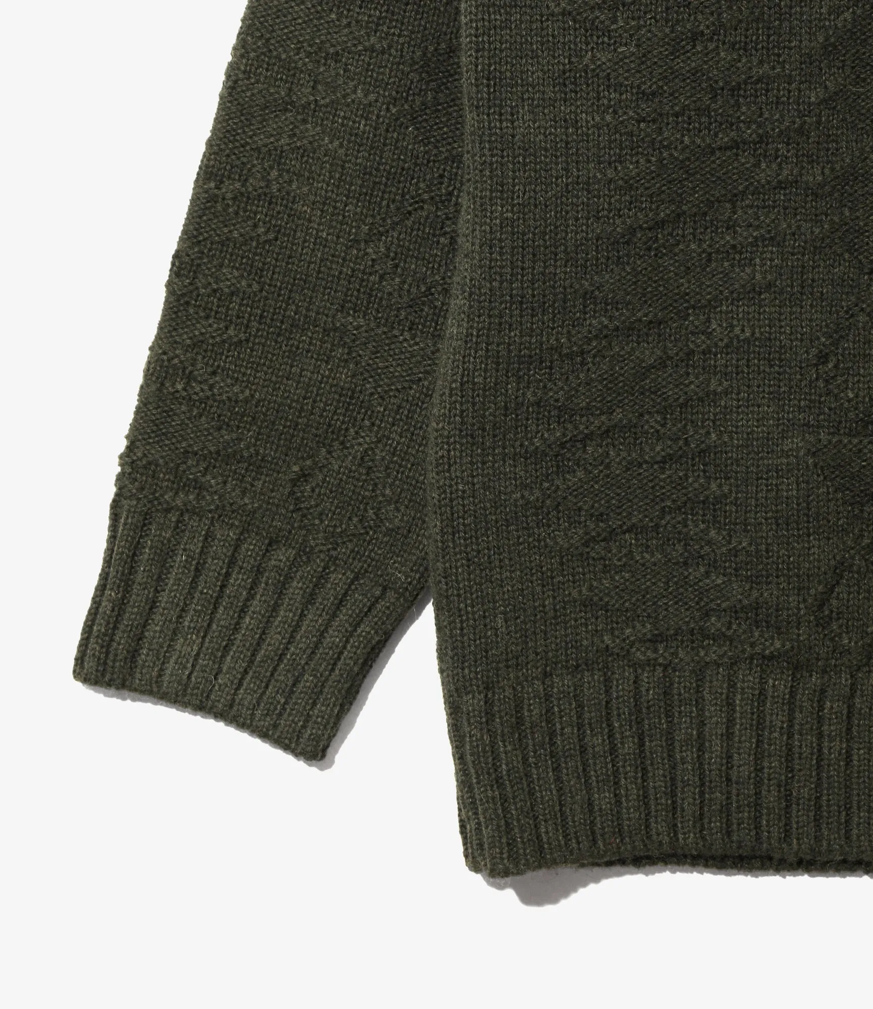 Fisherman Sweater - Olive - Native Pattern sold by South2West8 product image thumbnail 2