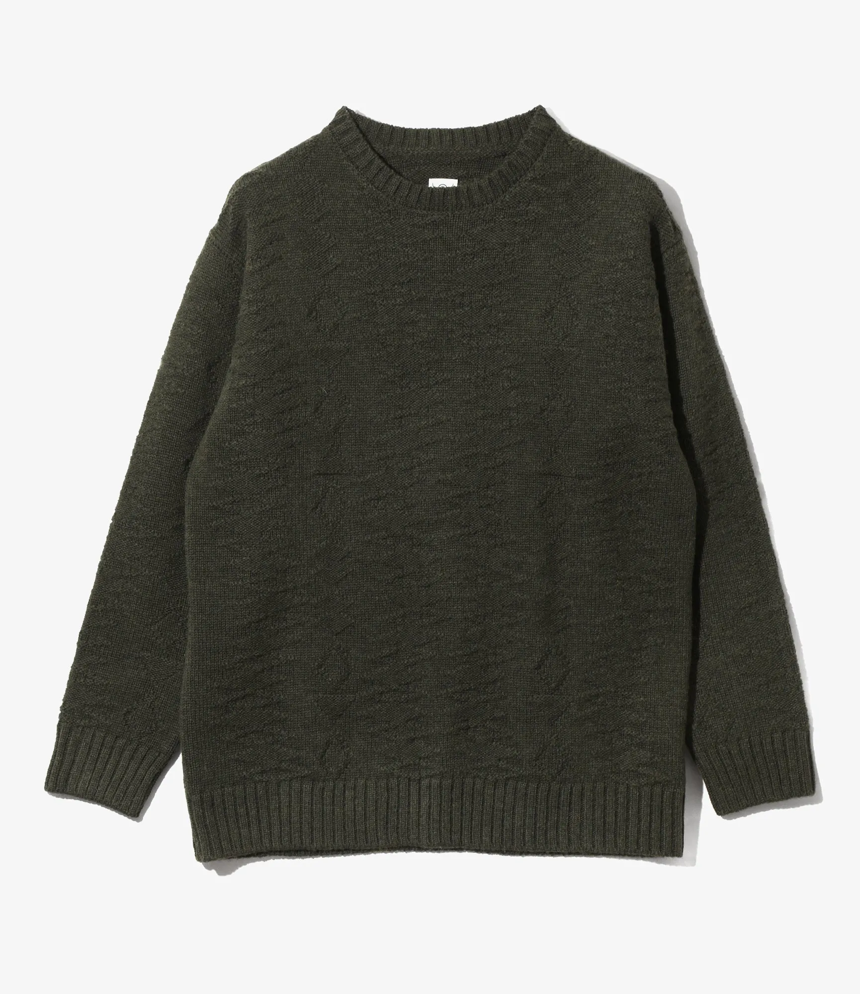 Fisherman Sweater - Olive - Native Pattern sold by South2West8