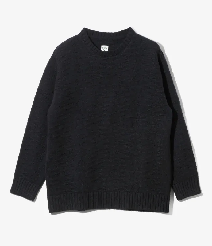 Fisherman Sweater - Navy - Native Pattern made by South2West8