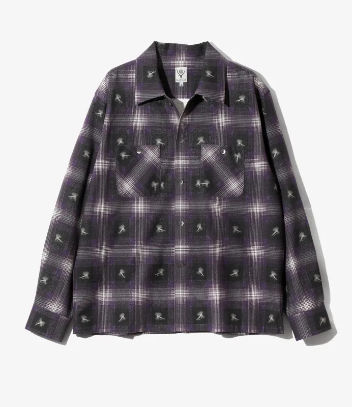 Classic Shirt - Purple - Printed Flannel made by South2West8