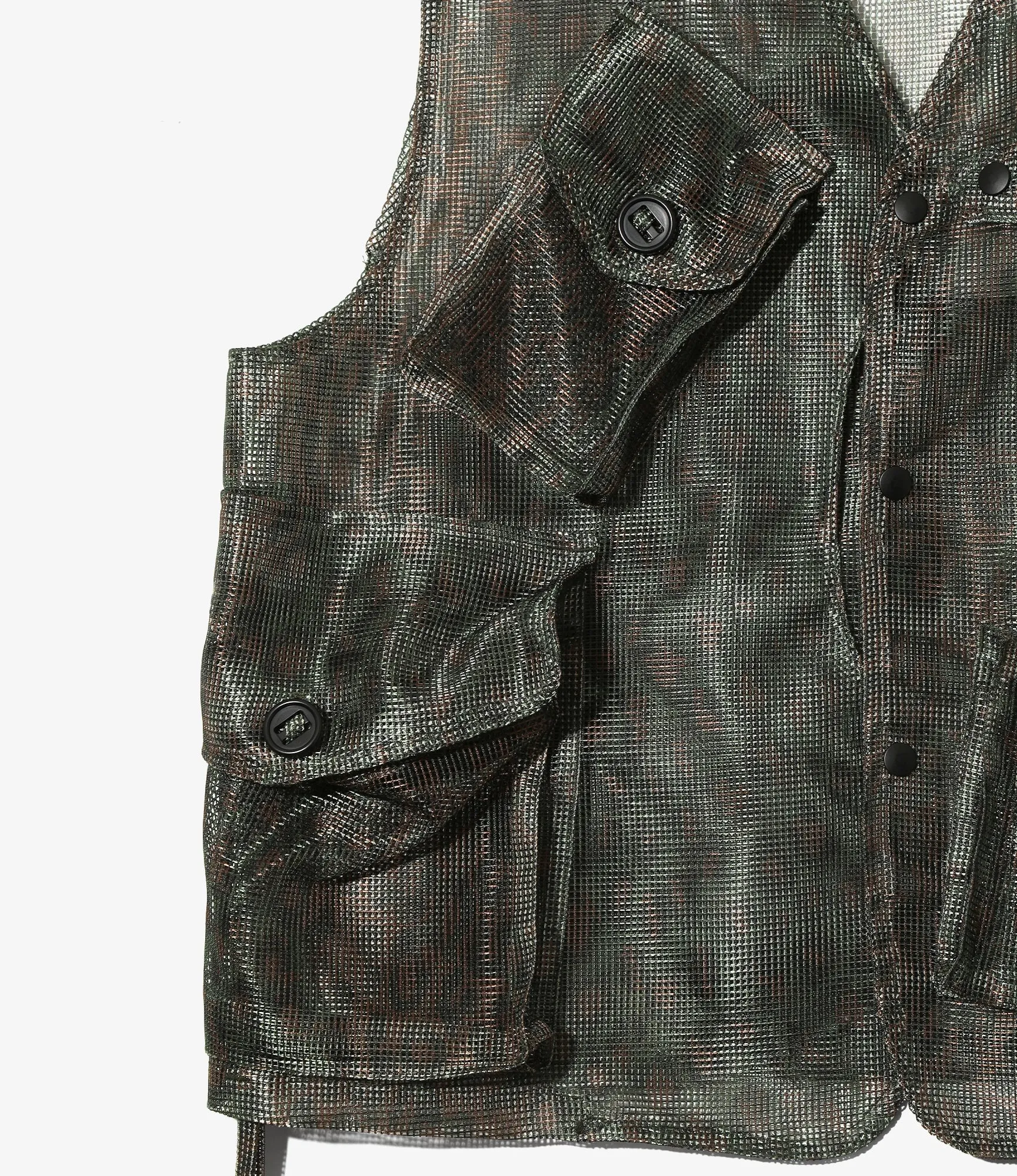Bush Tenkara Vest - Green - Printed Heavyweight Mesh sold by South2West8 product image thumbnail 3