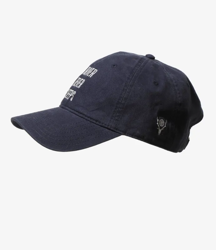 Strap Back Cap - Navy - A RIVER NEVER SLEEP made by South2West8