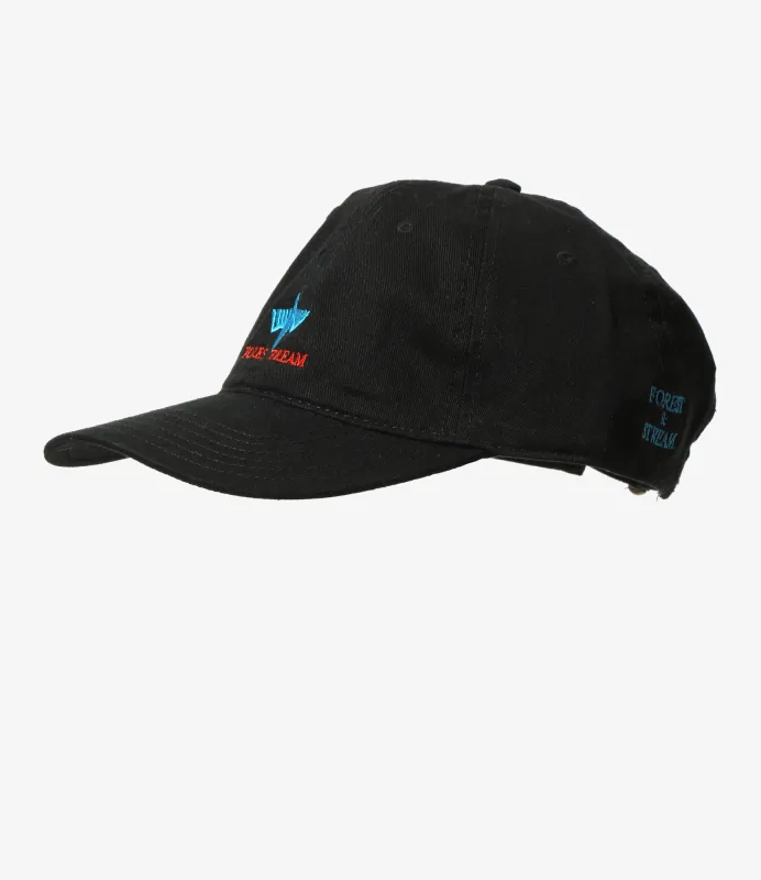 Strap Back Cap - Black - FORESTREAM made by South2West8
