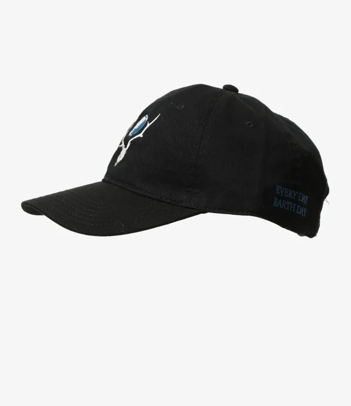 Strap Back Cap - Black - EVERY DAY EARTH DAY made by South2West8