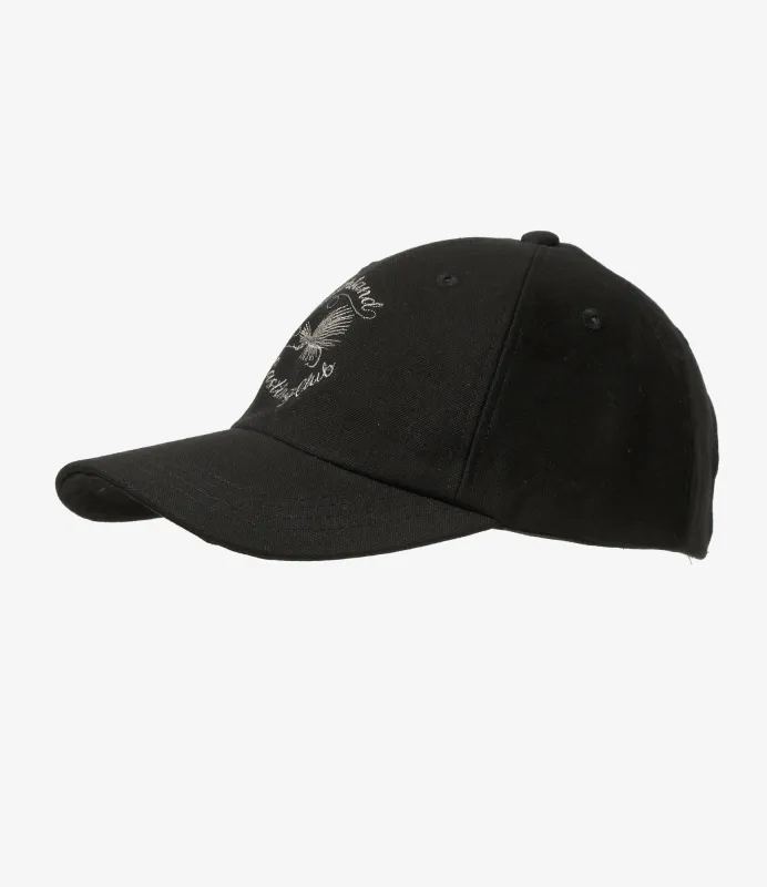 Strap Back Cap - Black - Paraffin Cotton made by South2West8