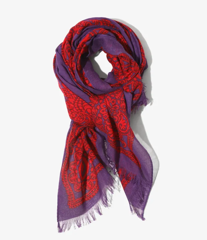 Stole - Purple - Cotton Gauze made by South2West8