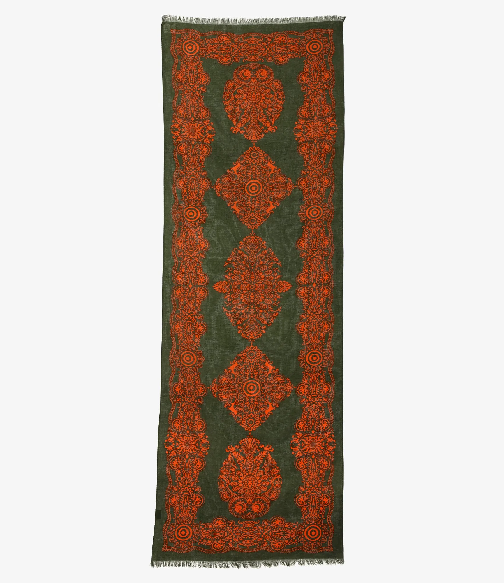Stole - Green - Cotton Gauze sold by South2West8 product image thumbnail 2