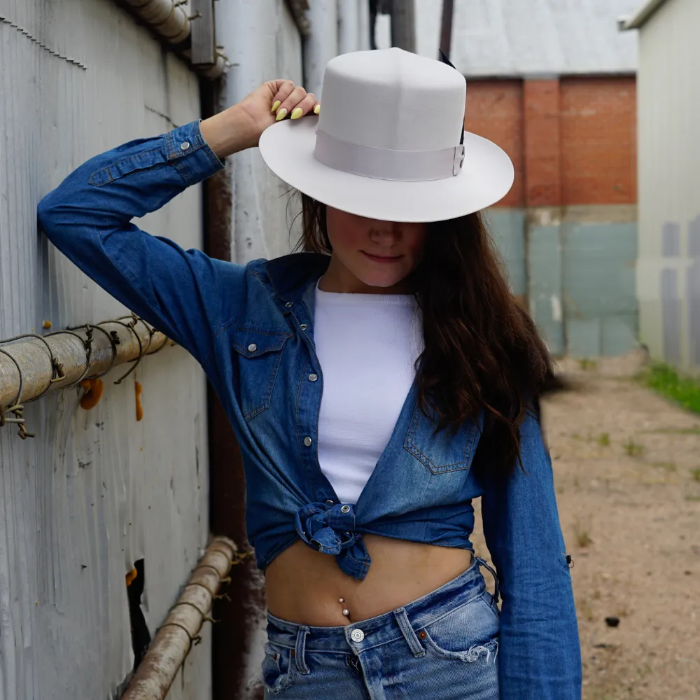 Greeley Hat Works Competitor White Felt Hat sold by Greeley Hat Works product image thumbnail 2