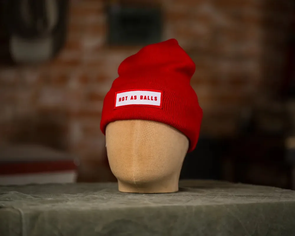 Big D speed Shop Hot as Balls Beanie made by Greeley Hat Works