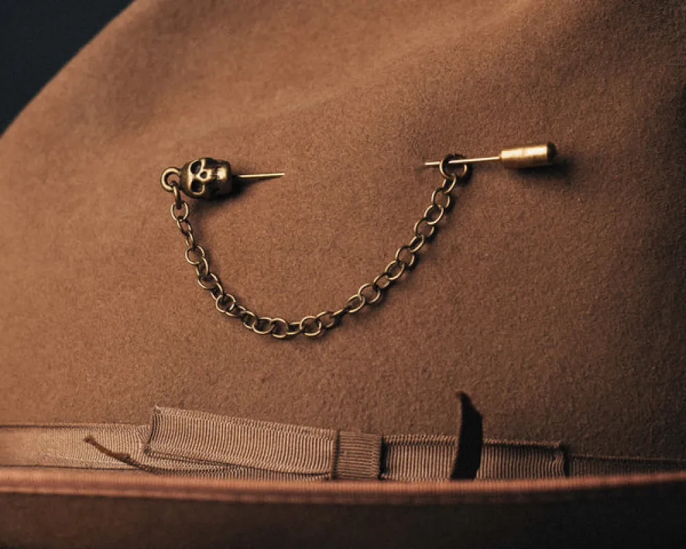 Big D Speedshop Voodoo Hat Pin made by Greeley Hat Works