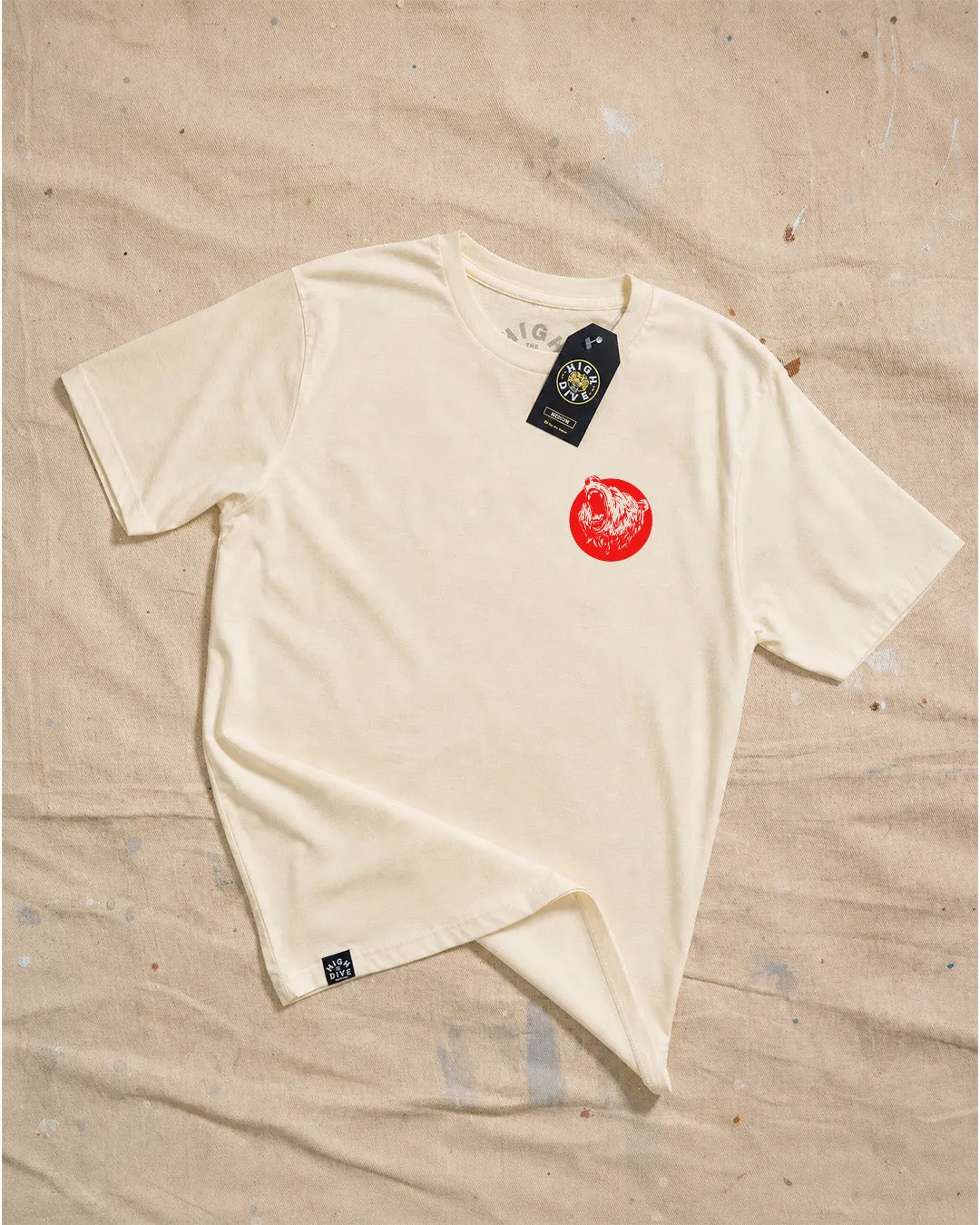 Born To Be Wild Ecru Tee sold by High Dive Apparel HDA product image thumbnail 2