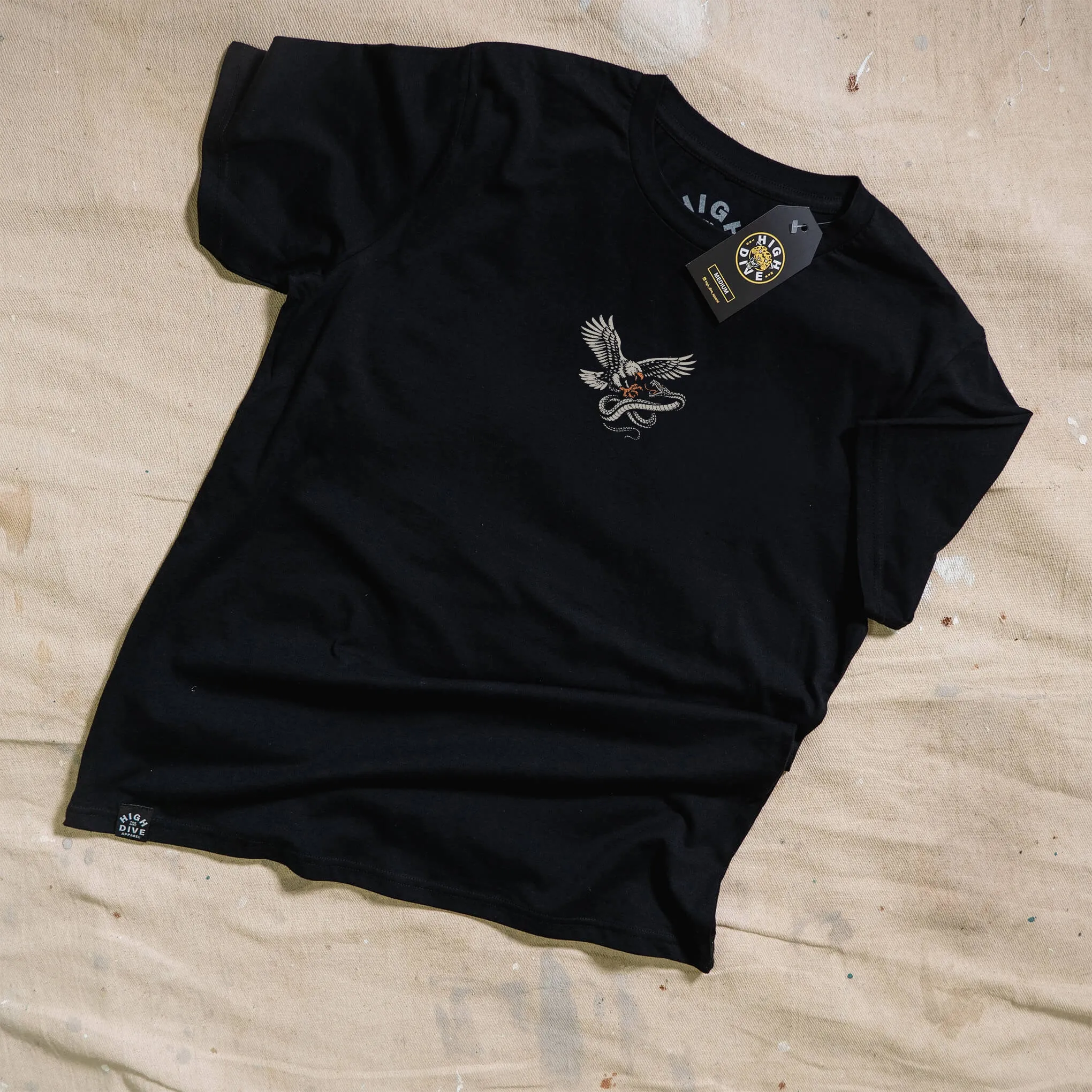 Fear Black Tee sold by High Dive Apparel HDA product image thumbnail 2