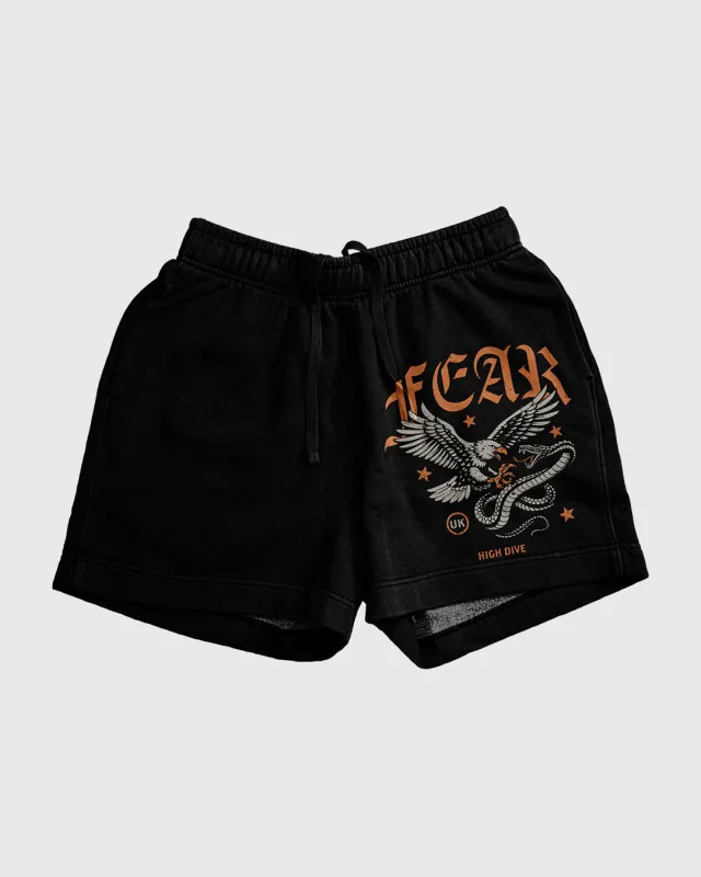 Fear Relax Track Shorts made by High Dive Apparel HDA