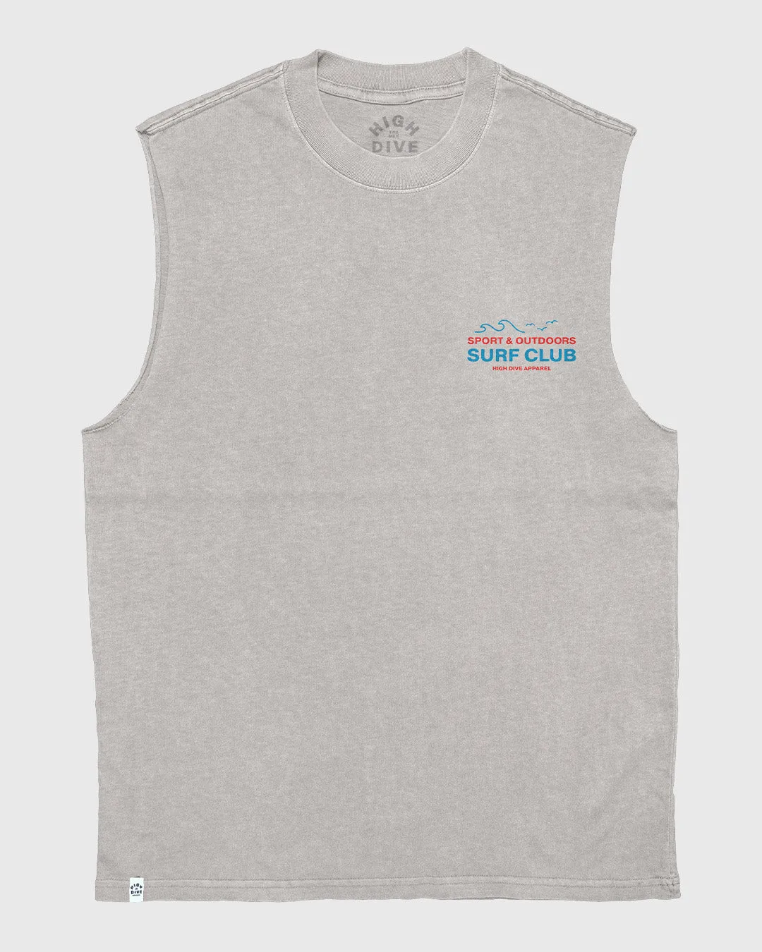 Sunday Waves Heavy Faded Bone Tank sold by High Dive Apparel HDA product image thumbnail 2