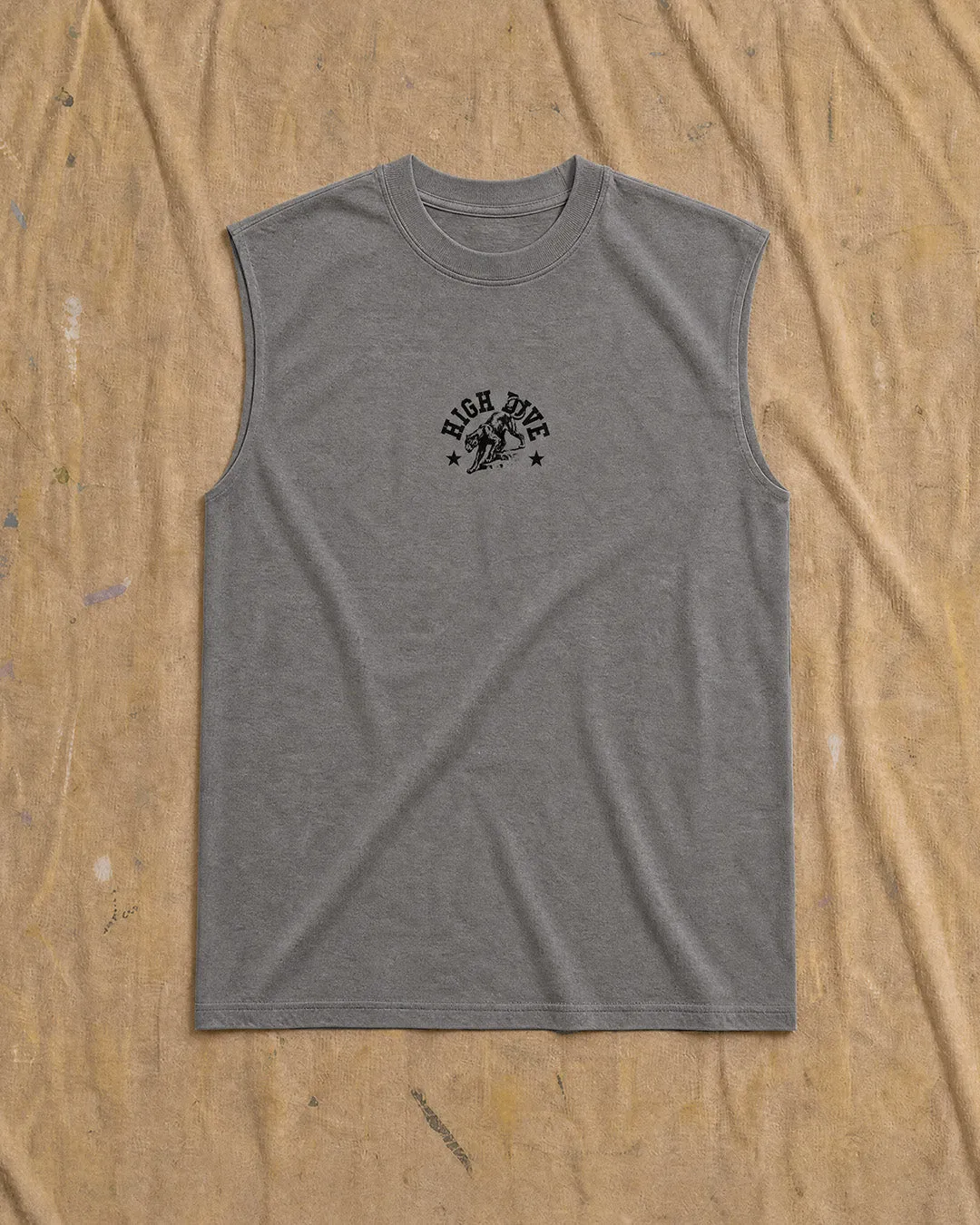Panther Heavy Faded Grey Tank sold by High Dive Apparel HDA product image thumbnail 2