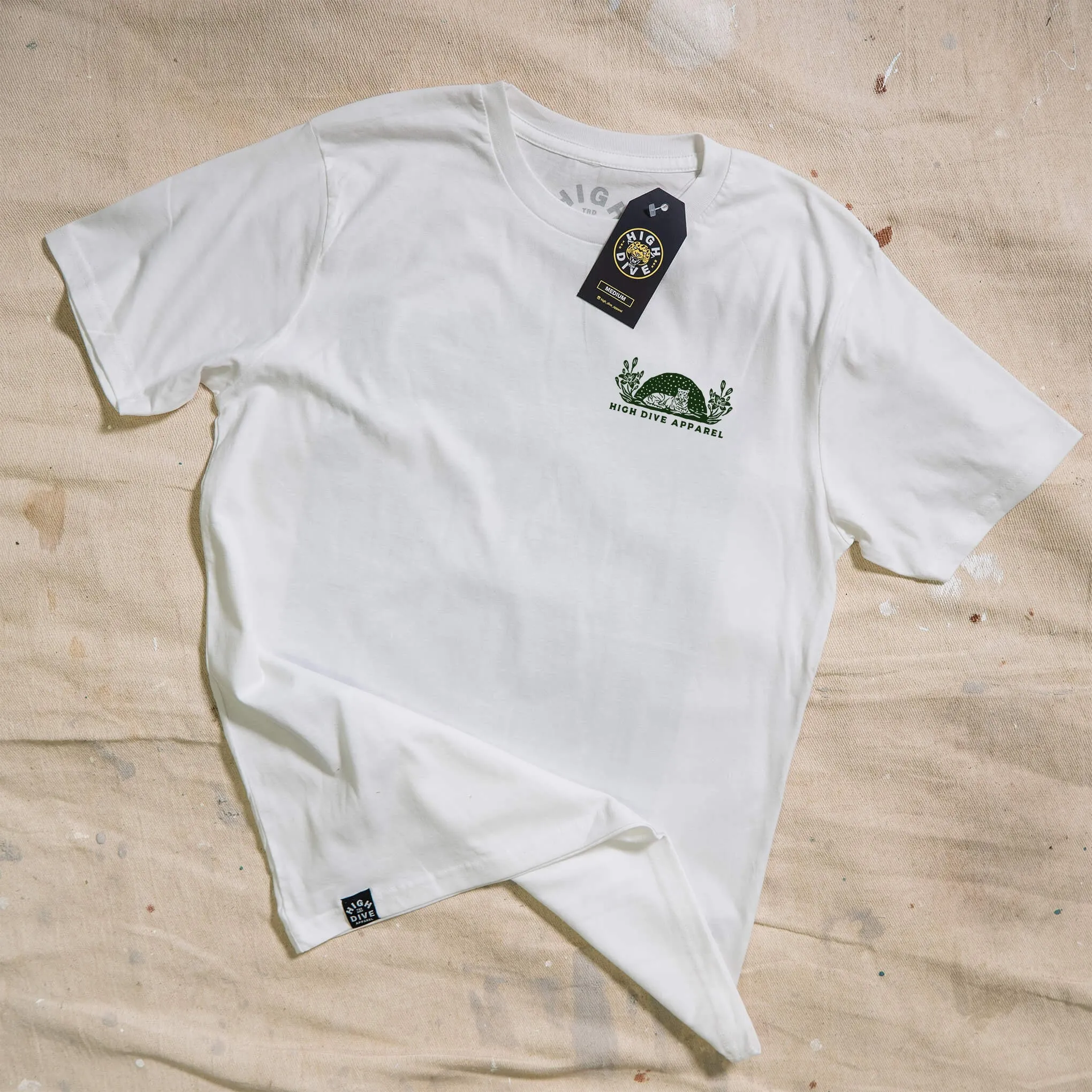 Untamed White Tee sold by High Dive Apparel HDA product image thumbnail 2
