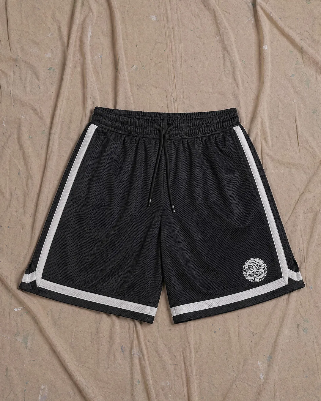 Happy Face Mesh Shorts sold by High Dive Apparel HDA