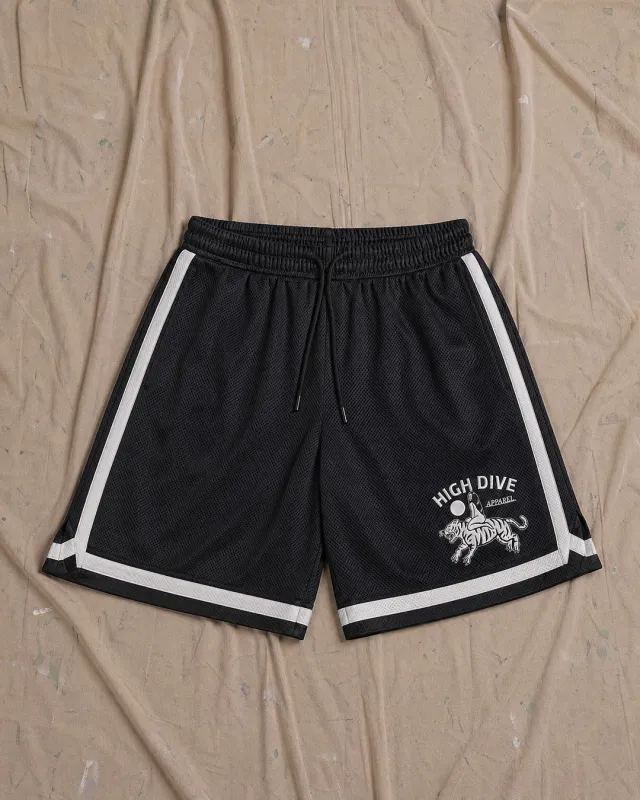 Tiger Rider Mesh Shorts made by High Dive Apparel HDA