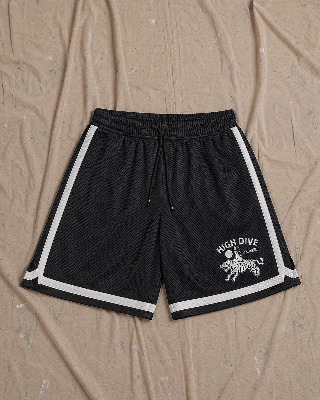 Tiger Rider Mesh Shorts sold by High Dive Apparel HDA